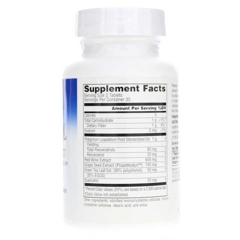 Resveratrol with Red Wine Extract, 60 Tablets | Ресвератрол с экстрактом красного вина, 60 таблеток