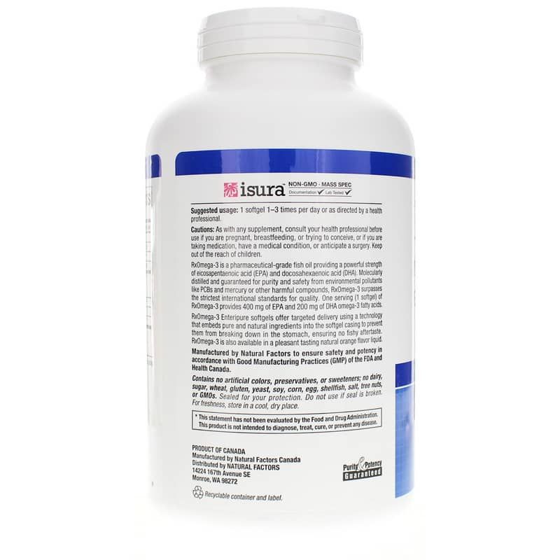 RxOmega-3 Fish Oil, 240 Softgels | Рыбий жир RxOmega-3, 240 гелевых капсул