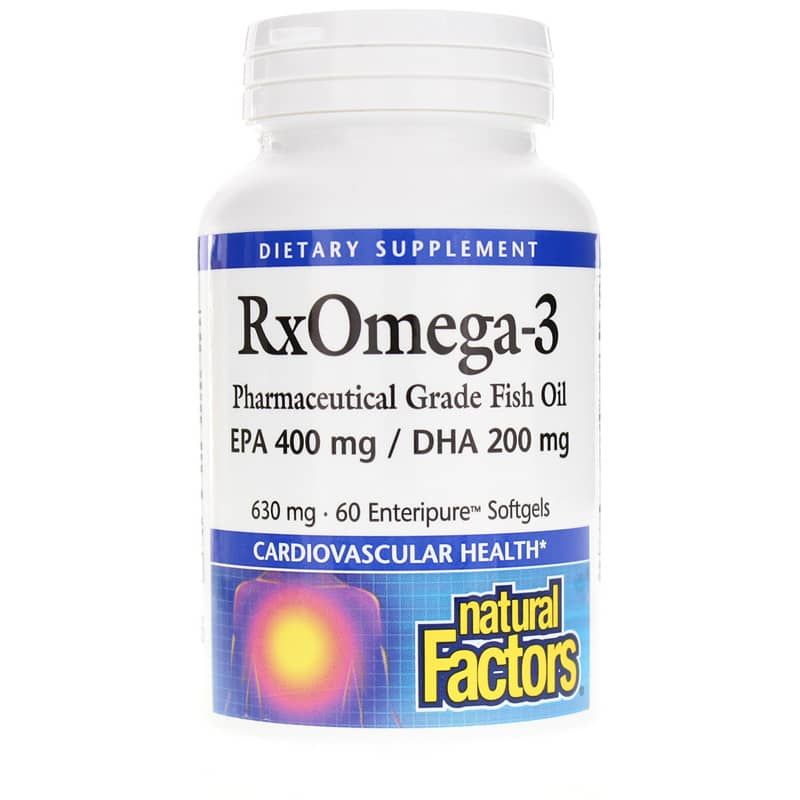 RxOmega-3 Fish Oil, 60 Softgels | Рыбий жир RxOmega-3, 60 гелевых капсул