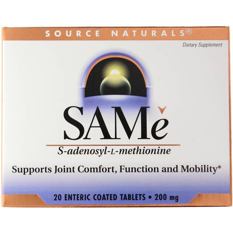 SAMe 200 Mg, 20 Enteric Coated Tablets | SAME 200 мг, 20 Таблеток з ентеральним покриттям