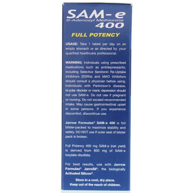 SAMe 400 Mg, 30 Tablets | SAMe 400 мг, 30 таблеток