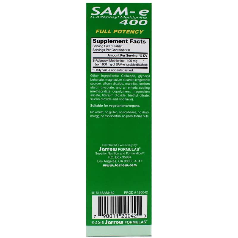 SAMe 400 Mg, 60 Tablets | SAMe 400 мг, 60 таблеток