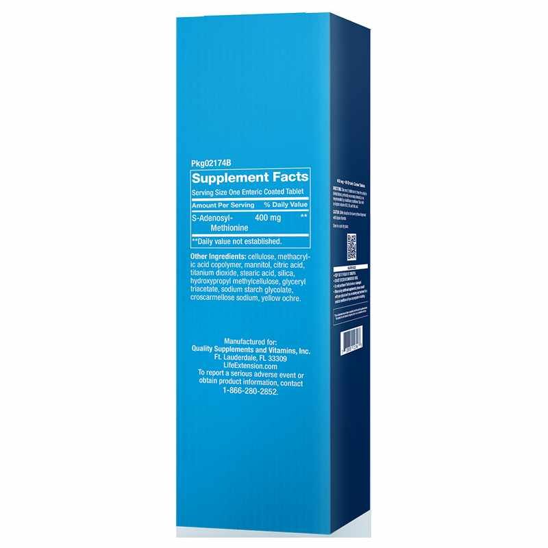 SAMe 400 Mg, 60 Enteric Coated Tablets | SAMe 400 мг, 60 таблеток з ентеральним покриттям