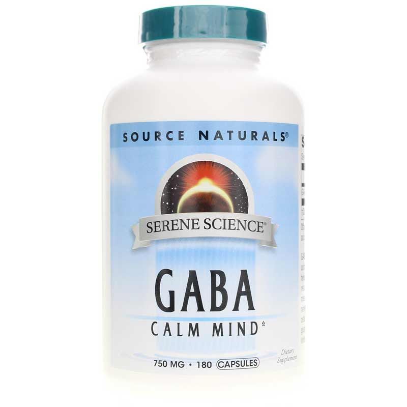 Serene Science GABA 750 Mg Capsules, 180 Capsules | Serene science GABA 750 мг капсулы, 180 капсул