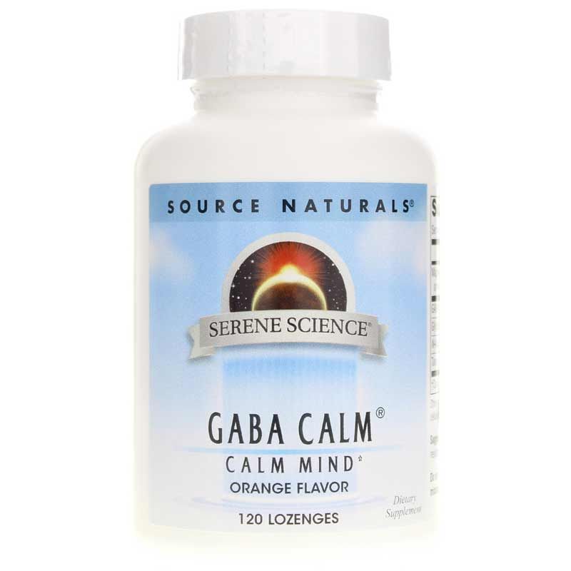 Serene Science GABA Lozenges, Orange, 120 Lozenges | Безмятежная наука ГАМК пастилки, Апельсин, 120 ландышей