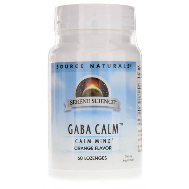 Serene Science GABA Lozenges, Orange, 60 Lozenges | Безмятежная наука ГАМК пастилки, Апельсин, 60 ландышей