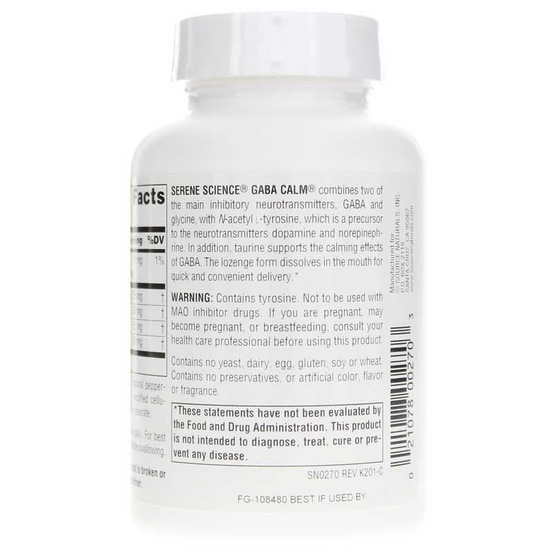 Serene Science GABA Lozenges, Peppermint, 120 Lozenges | Безмятежная наука ГАМК пастилки, Мята, 120 ландышей