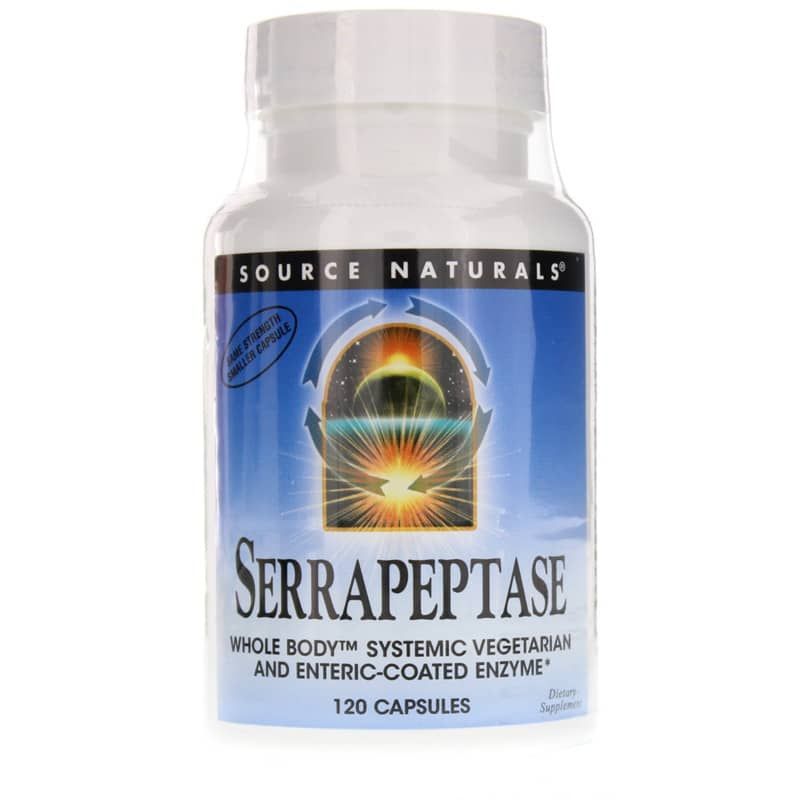 Serrapeptase Whole Body Systemic Enzyme, 120 Capsules | Серрапептаза системный фермент всего организма, 120 капсул