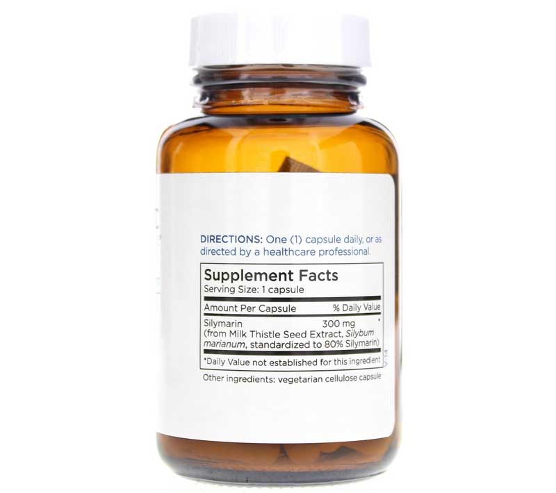 Silymarin Standardized Milk Thistle Extract 300 Mg, 60 Capsules | Силімарин стандартизований екстракт молочного будяка 300 мг, 60 капсул