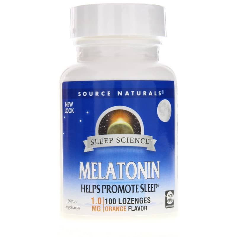Sleep Science Melatonin 1 Mg Lozenges, Orange, 100 Lozenges | Наука сна мелатонин 1 мг пастилки, Апельсин, 100 ландышей