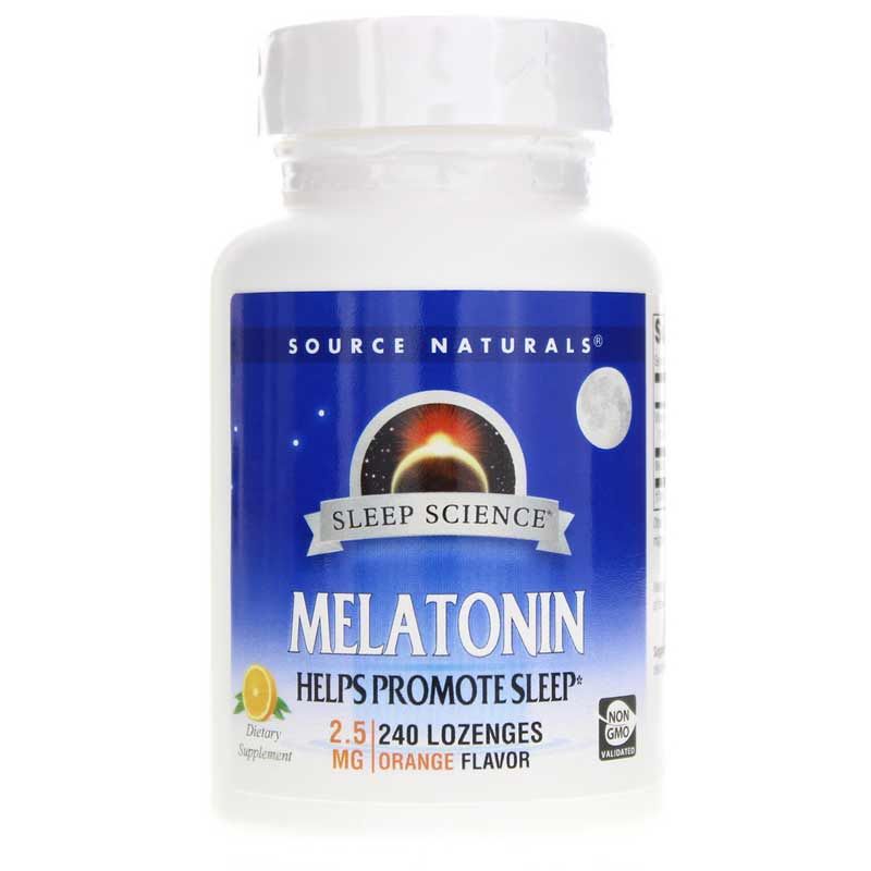 Sleep Science Melatonin 2.5 Mg Lozenges, Orange, 240 Lozenges | Наука сна мелатонин 2,5 мг пастилки, Апельсин, 240 ландышей