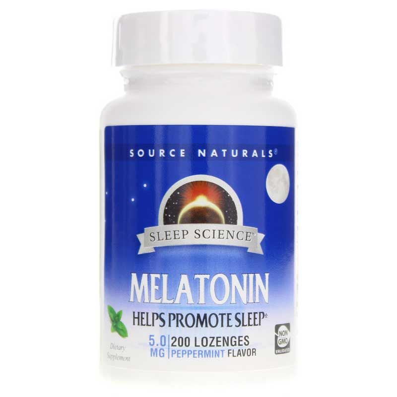 Sleep Science Melatonin 5 Mg Lozenges, Peppermint, 200 Lozenges | Наука сна мелатонин 5 мг пастилки, Мята, 200 ландышей