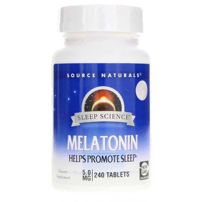 Sleep Science Melatonin 5 Mg Tablets, 240 Tablets | Наука сна мелатонин 5 мг таблетки, 240 таблеток