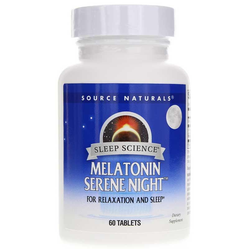 Sleep Science Melatonin Serene Night, 60 Tablets | Наука про сон мелатонін безтурботна ніч, 60 таблеток