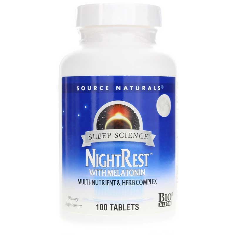 Sleep Science NightRest with Melatonin, 100 Tablets | Наука о сне NightRest с мелатонином, 100 таблеток