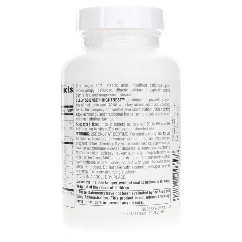 Sleep Science NightRest with Melatonin, 100 Tablets | Наука о сне NightRest с мелатонином, 100 таблеток