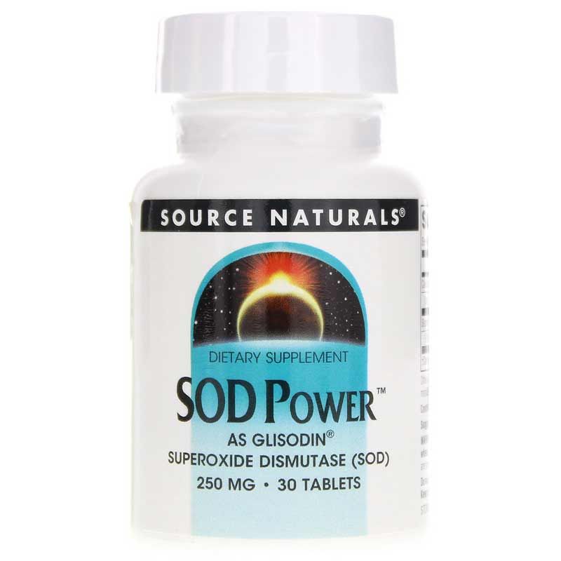 SOD Power 250 Mg Superoxide Dismutase, 30 Tablets | SOD потужність 250 мг супероксиддисмутази, 30 таблеток