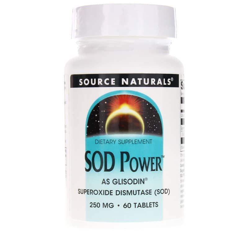 SOD Power 250 Mg Superoxide Dismutase, 60 Tablets | SOD потужність 250 мг супероксиддисмутази, 60 таблеток