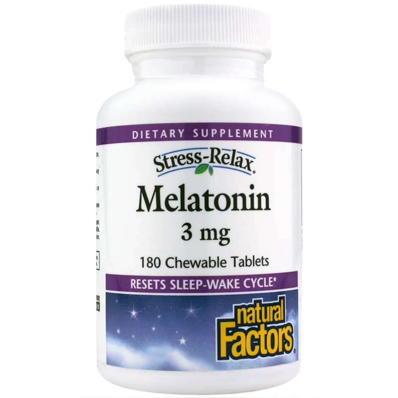 Stress-Relax Melatonin 3 Mg Chewable | Стрес-релакс мелатонін 3 мг жувальний