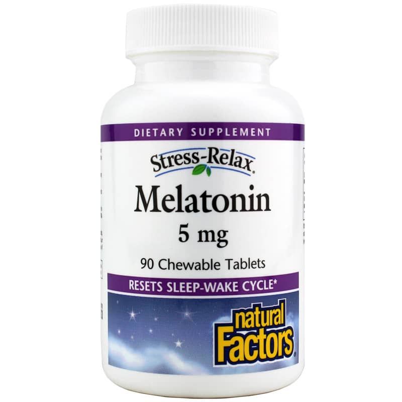 Stress-Relax Melatonin 5 Mg Chewable | Стрес-релакс мелатонін 5 мг жувальний