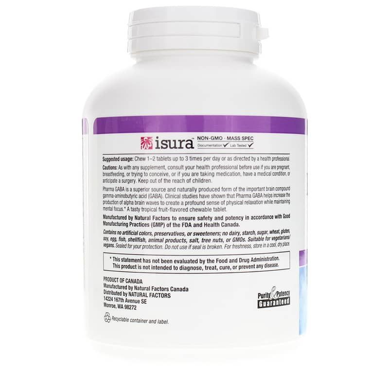 Stress-Relax Pharma GABA Chewable, 120 Chewable Tablets | Стресс-релакс фарма ГАМК жевательный, 120 жевательных таблеток