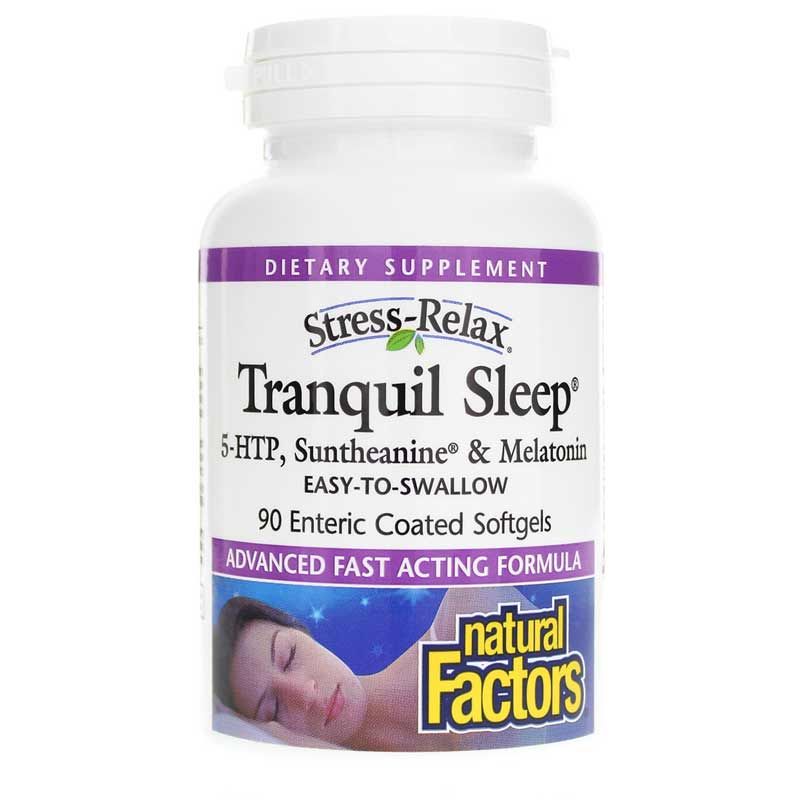 Stress-Relax Tranquil Sleep, 90 Enteric Coated Softgels | Расслабление стресс спокойный сон, 90 Энтеральное покрытие гелевых капсул