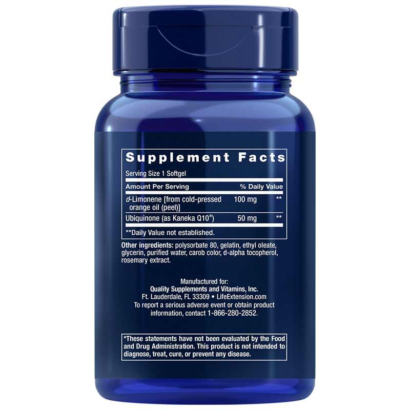 Super Absorbable CoQ10 50 Mg with d-Limonene | Супер абсорбируемый CoQ10 50 мг с d-лимоненом