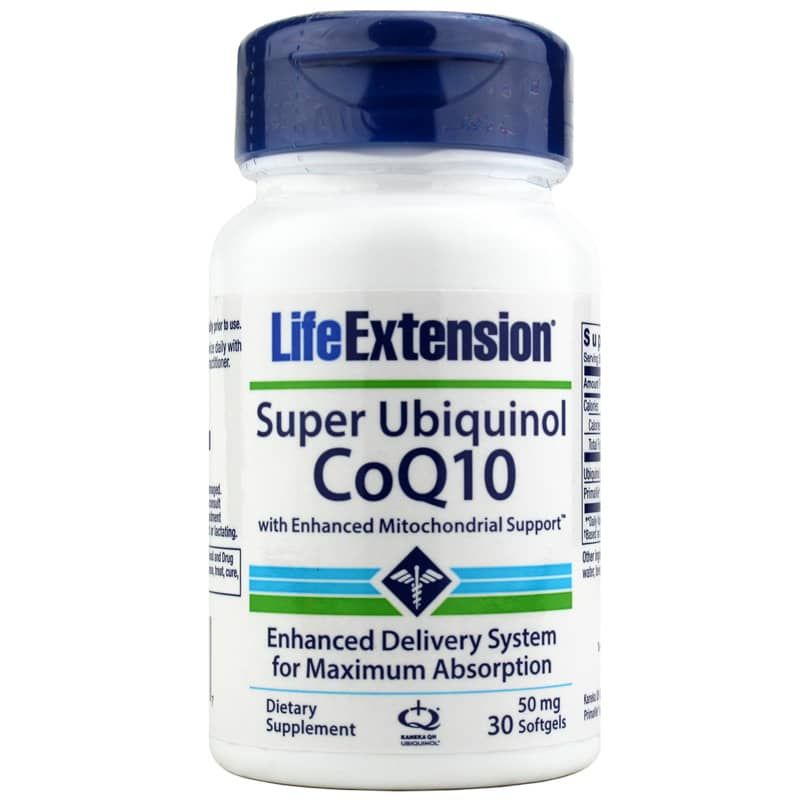 Super Ubiquinol CoQ10 50 Mg with Enhanced Mitochondrial Support, 30 Softgels | Супер убіхінол CoQ10 50 мг з посиленою підтримкою мітохондрій, 30 гелевих капсул