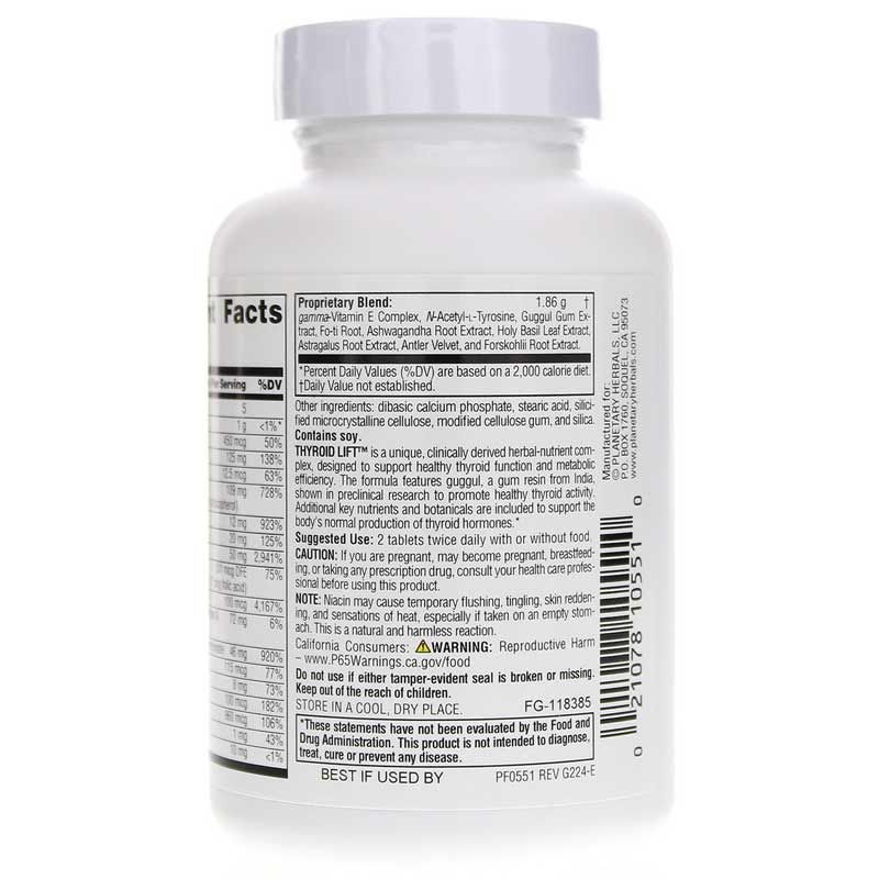 Thyroid Lift, 60 Tablets | Підтяжка щитовидної залози, 60 таблеток