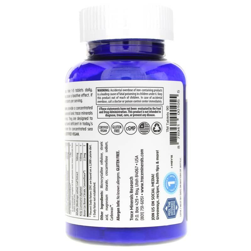 ConcenTrace Trace Mineral Tablets, 90 Tablets | Мінеральні таблетки ConcenTrace, 90 таблеток