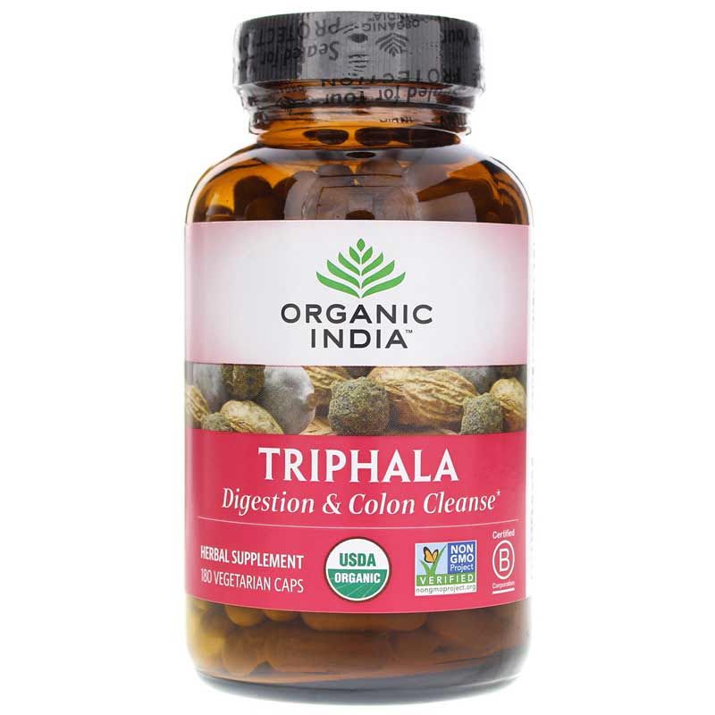 Triphala Certified Organic, 180 Veg Capsules | Трифала сертифікована органічна сертифікована, 180 вегетеріанських капсул