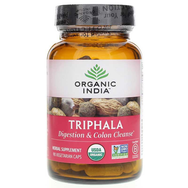 Triphala Certified Organic, 90 Veg Capsules | Трифала сертифицированная органическая, 90 вегетерианских капсул