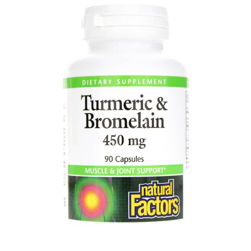 Turmeric &amp; Bromelain 450 Mg, 90 Capsules | Куркума и бромелайн 450 мг, 90 капсул