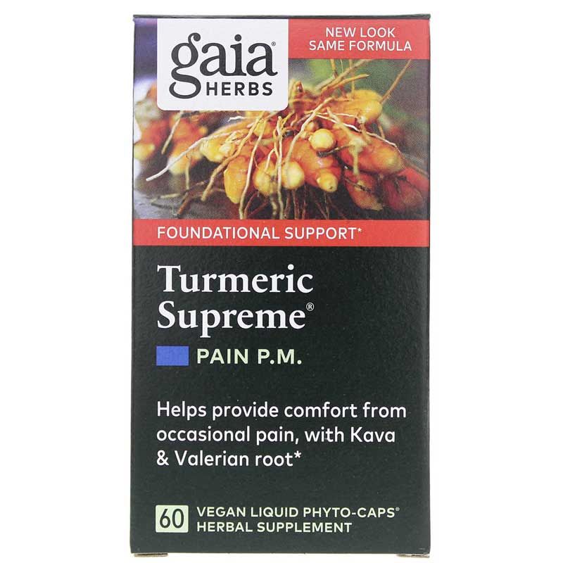 Turmeric Supreme Pain PM, 60 Liquid Phyto Caps | Куркума верховная боль ПМ, 60 жидких фитокапсул