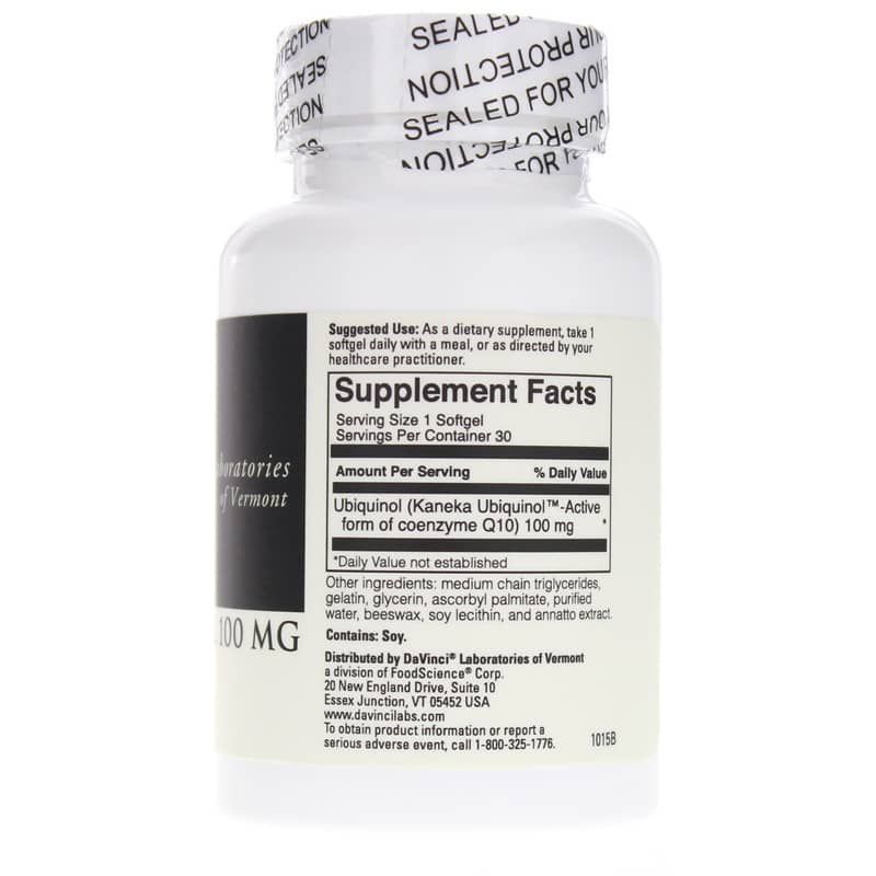 Ubiquinol 100 Mg, 30 Softgels | Убихинол 100 мг, 30 гелевых капсул