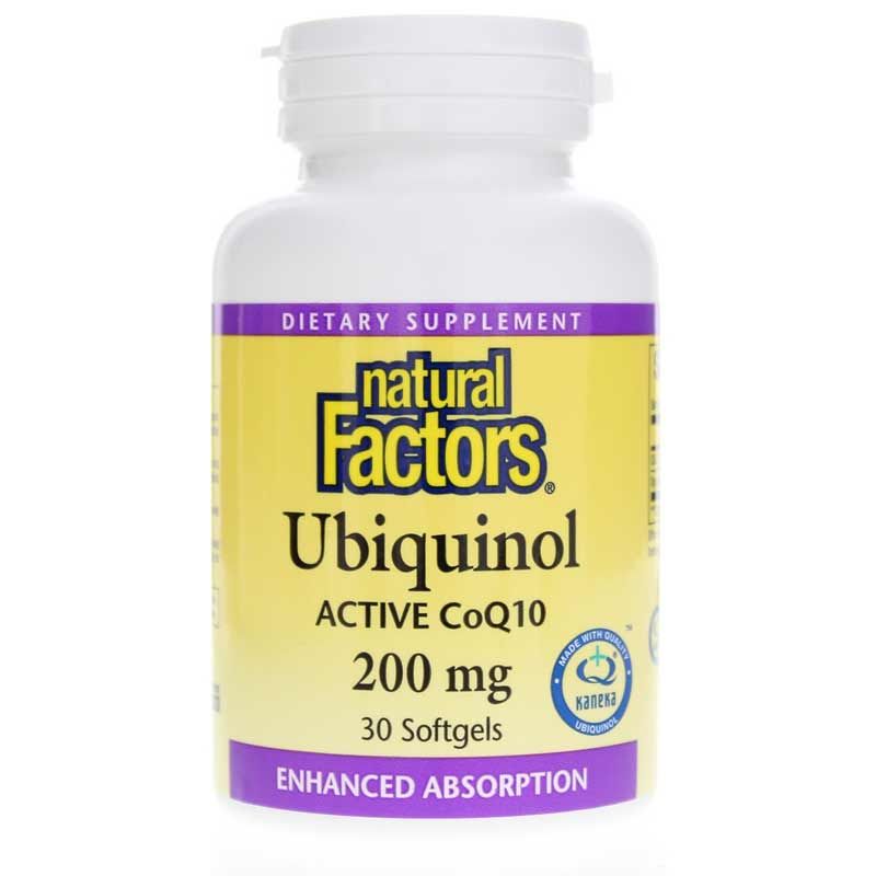 Ubiquinol Active CoQ10 200 Mg, 30 Softgels | Убіхінол активний CoQ10 200 мг, 30 гелевих капсул