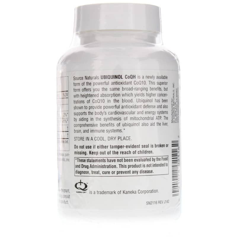 Ubiquinol CoQH 100 Mg, 60 Softgels | Убіхінол CoQH 100 мг, 60 гелевих капсул