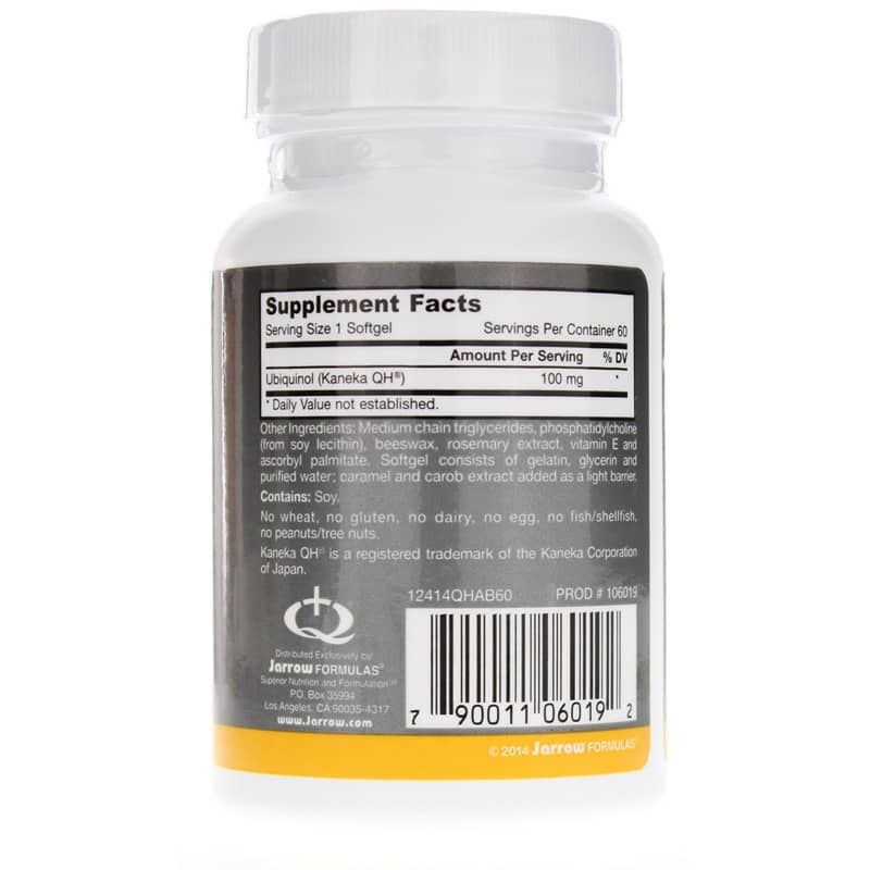 Ubiquinol QH Absorb 100 Mg, 60 Softgels | Убихинол QH абсорбент 100 мг, 60 гелевых капсул