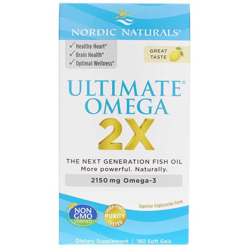 Ultimate Omega 2X, 180 Softgels | Высшая омега 2X, 180 гелевых капсул