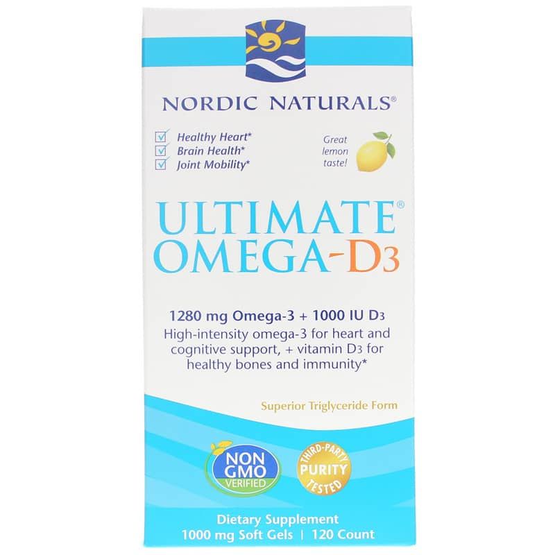 Ultimate Omega-D3, 120 Softgels | Высшая степень омега-D3, 120 гелевых капсул