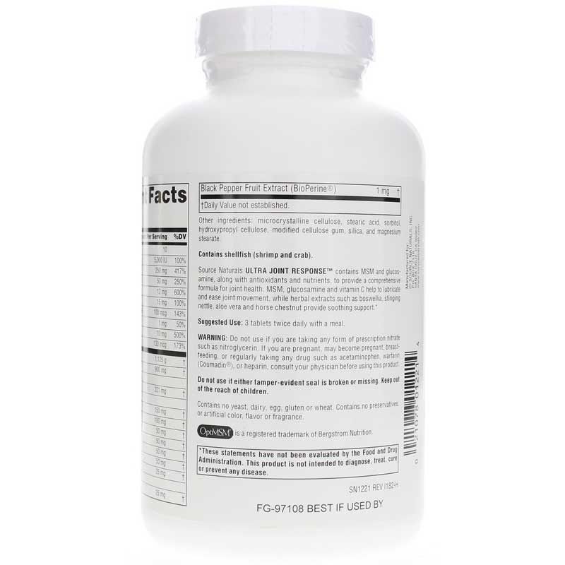 Ultra Joint Response, 180 Tablets | Ультрасовместимая реакция, 180 таблеток