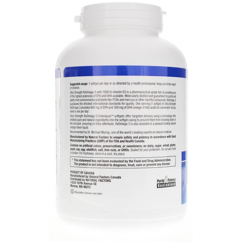 Ultra Strength RxOmega-3 Fish Oil with Vitamin D3 | Рыбий жир RxOmega-3 с витамином D3 в ультрасильной форме
