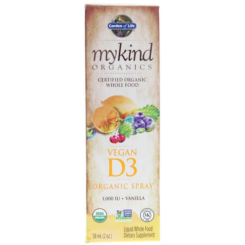 Vegan D3 1,000 IU Organic Spray Vanilla | Веганський D3 1,000 МО органічний спрей ваніль 1,000 МО