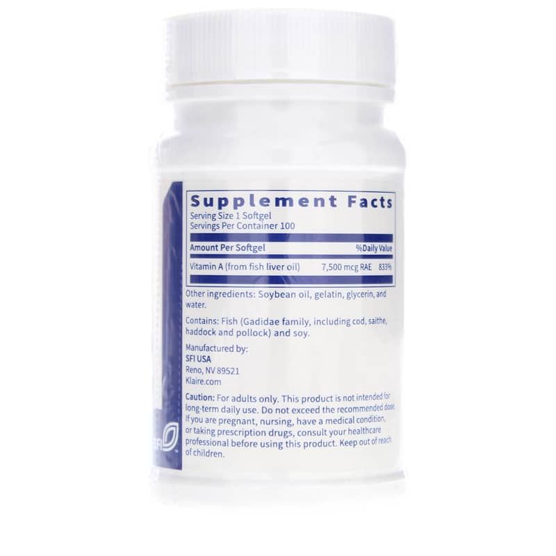 Vitamin A 7,500 Mcg | Витамин А 7 500 мкг