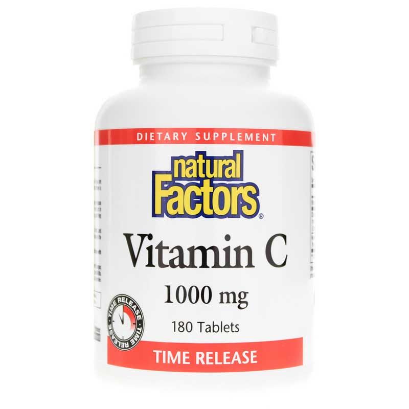 Vitamin C 1000 Mg Time Release, 180 Tablets | Витамин С 1000 мг замедленного высвобождения, 180 таблеток