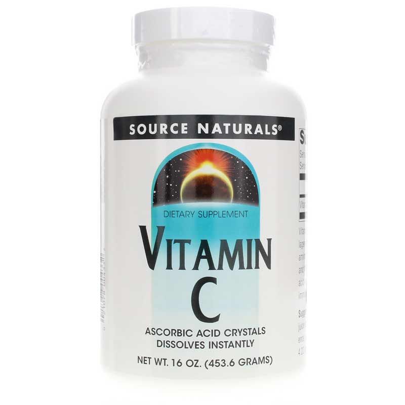 Vitamin C Ascorbic Acid Crystals, 16 Oz | Вітамін С аскорбінова кислота кристали, 16 унцій