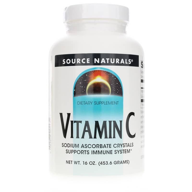 Vitamin C Sodium Ascorbate Crystals, 16 Oz | Кристаллы аскорбата натрия витамина С, 16 унций