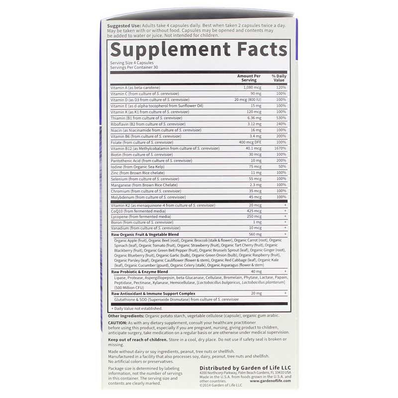 Vitamin Code Men Raw Whole Food Multivitamin, 120 Veg Capsules | Вітамінний код чоловіка сирі мультивітаміни з цільної їжі, 120 вегетеріанських капсул