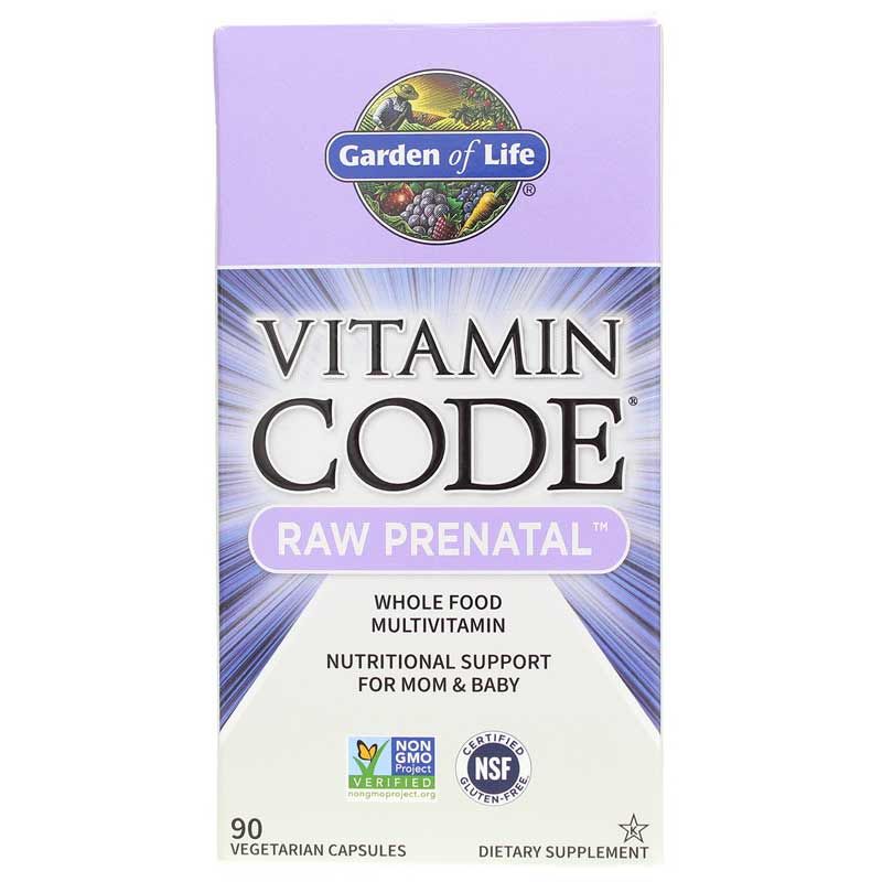 Vitamin Code Raw Prenatal Multivitamin, 90 Veg Capsules | Вітамінний код сирий пренатальний мультивітамін сирий пренатальний, 90 вегетеріанських капсул