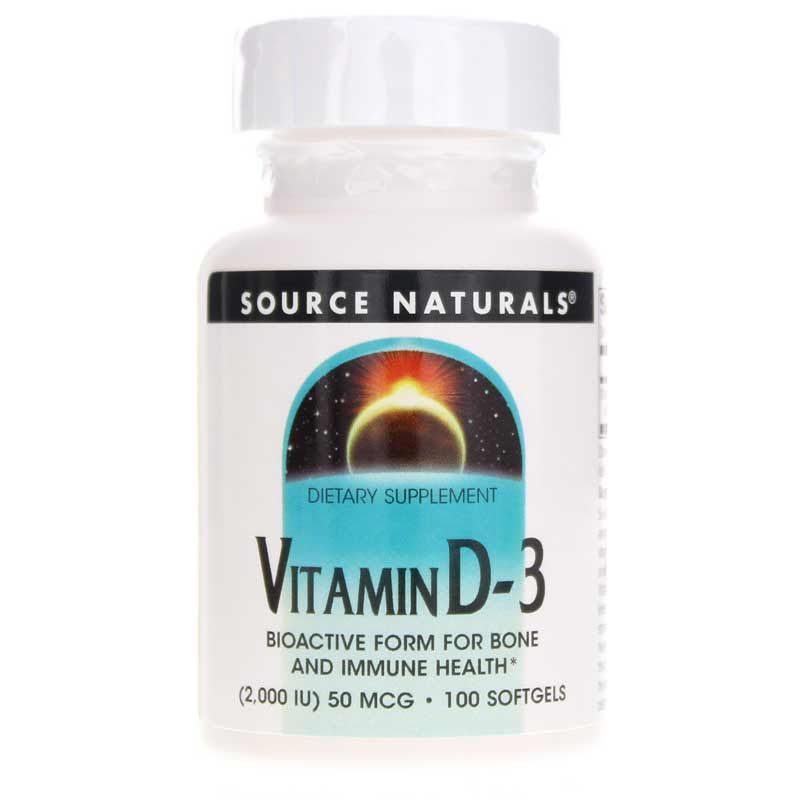 Vitamin D-3 2,000 IU, 100 Softgels | Витамин D-3 2,000 МЕ, 100 гелевых капсул